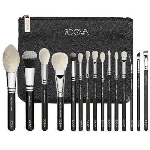 15 Pieces Professional Makeup Brushes Brush Set - Black