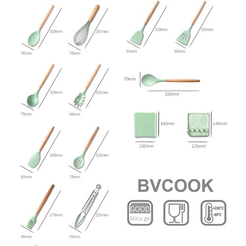Silicon Cooking Spoon Set - 11Pcs