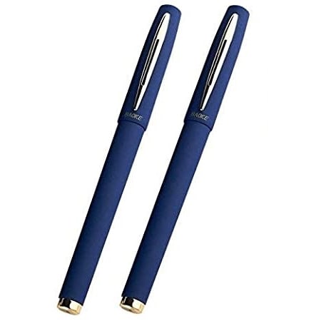 Veiao Black Gel Ink Refine Ballpoint Pens - 2 Pieces - Blue