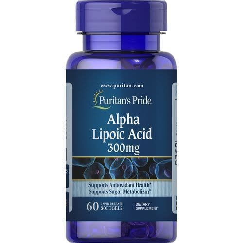 Puritan's Pride Alpha Lipoic Acid 300mg, 60 Capsules
