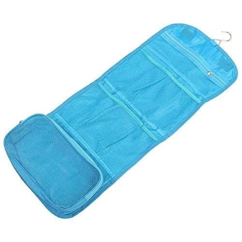 Foldable Travel Makeup Bag - Blue