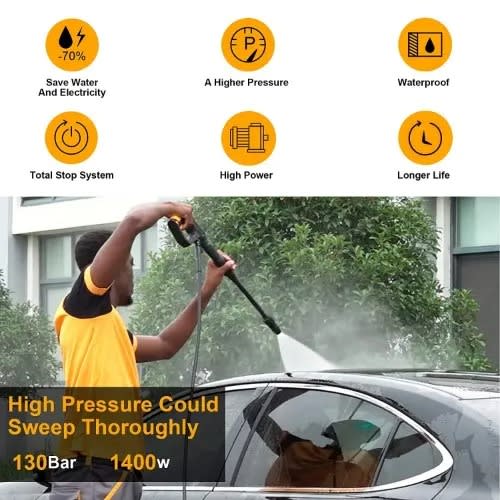 Pressure Washer With Total Non Stop System - 1400w