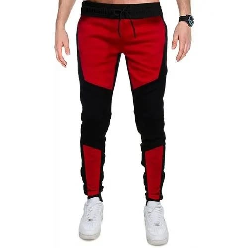 Men's Joggers - Black & Red
