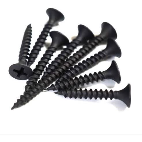 Drywill Screw  Black Thread With Philip Bugle Head  1 1/4”x6 500pcs