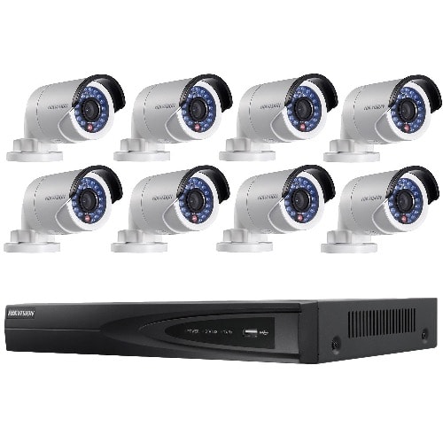8 CCTV Camera Complete Kit + 4 Terabyte Hard Drive