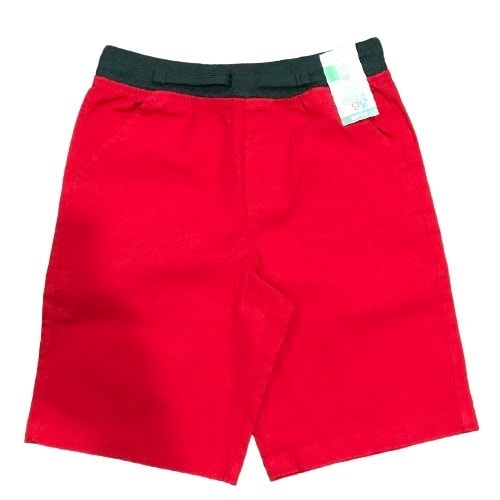 365 Kids Boys Knitted Waistband Pullover Shorts – Red
