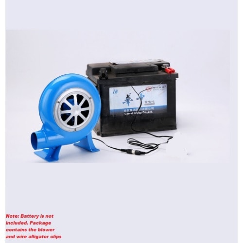 Dc Electric Air Blower With Wired Alligator Clip - 12v - 15W