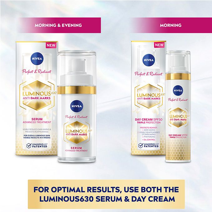 Perfect & Radiant Luminous630 Anti Dark Marks Serum 30ml & Anti Dark Marks Day Cream SPF50 (bundle Pack)