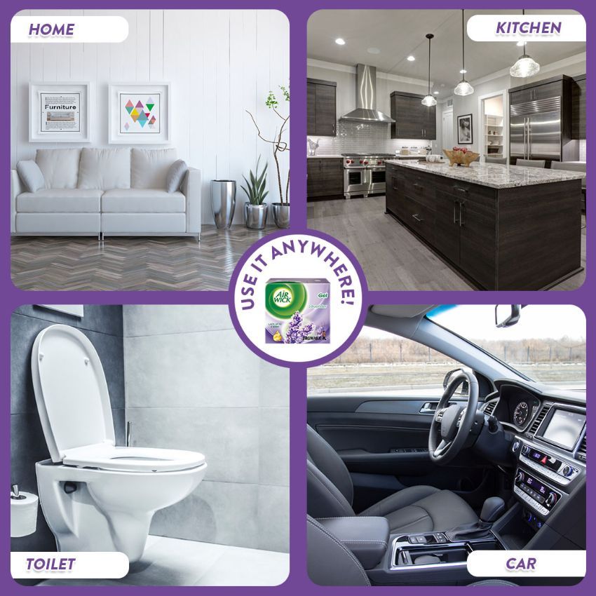 Drummer Gel Air Freshener Lavender - Pack Of 6