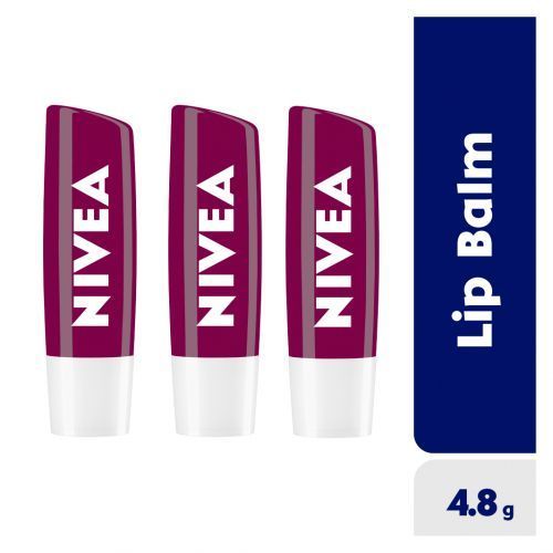 Blackberry Shine Lip Balm For Women - 4.8g (Pack Of 3)