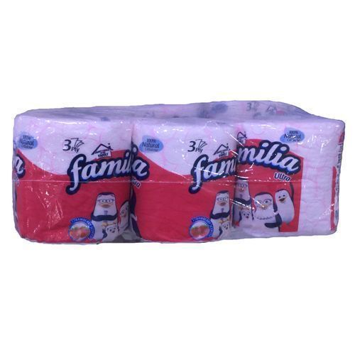 Ultra Red Tissue Paper 3 Ply Roll - 48 Rolls.