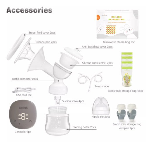 Rechargeable Electric Double Breast Pump - 1800mAh
