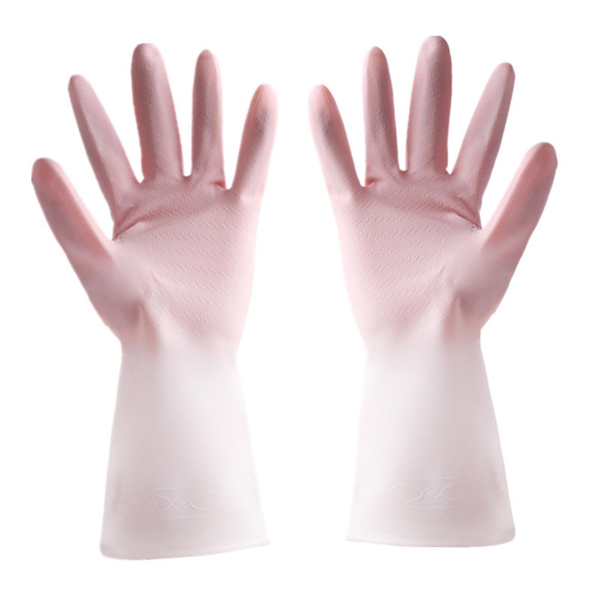 1 Pair Household Women Dishwashing Scrubber Pink