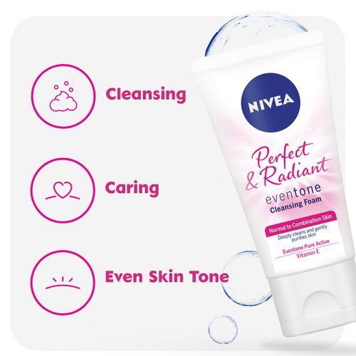 Perfect & Radiant Face Cleansing Foam For Women - 100ml