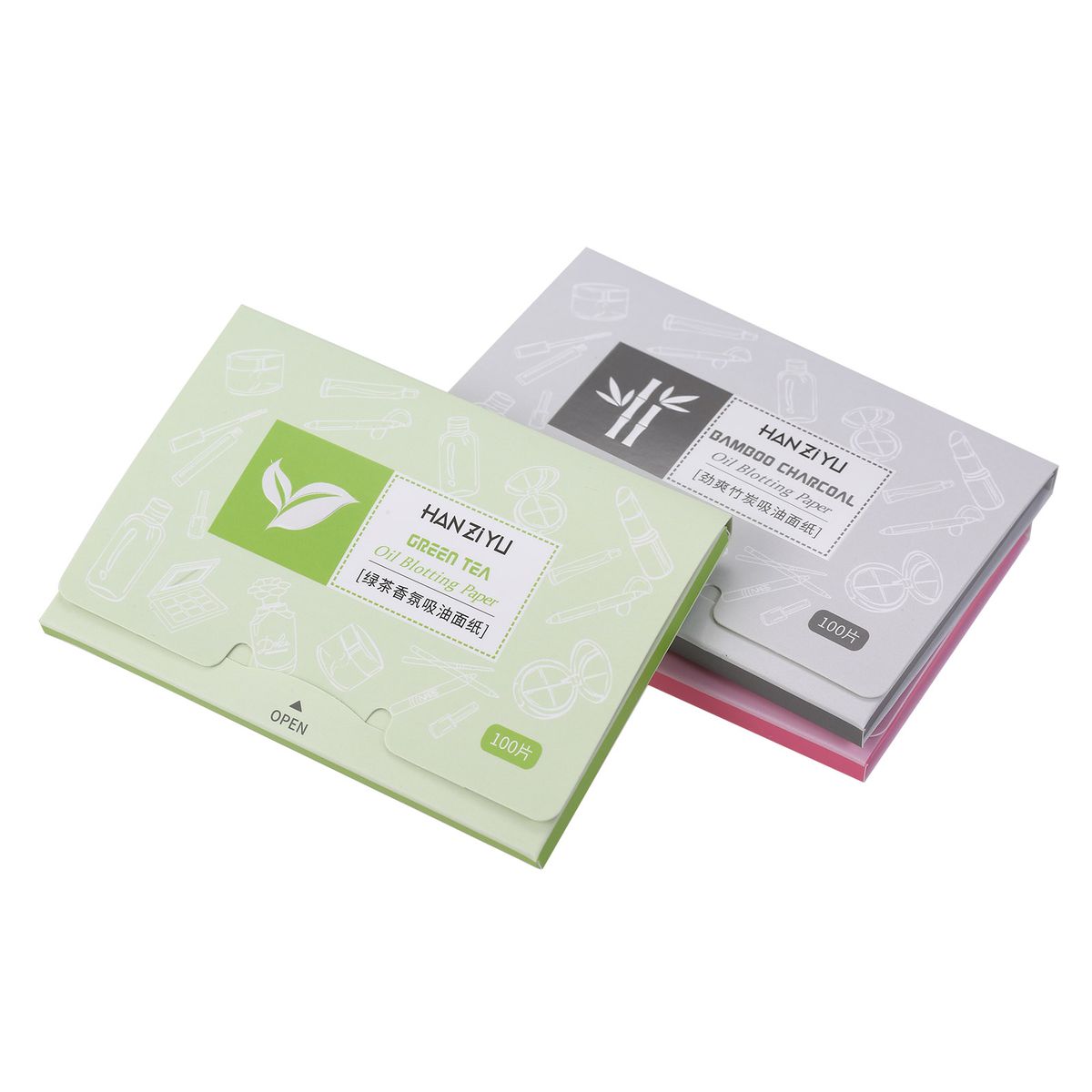 100 Sheets Facial Absorbent Paper Oil Absorbing Sheets Oil