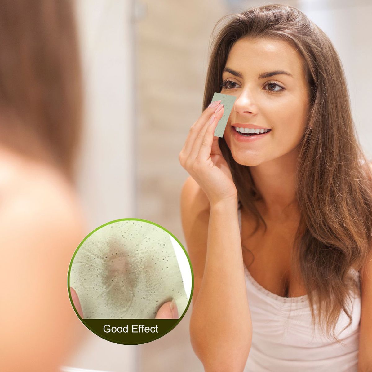 100 Sheets Facial Absorbent Paper Oil Absorbing Sheets Oil