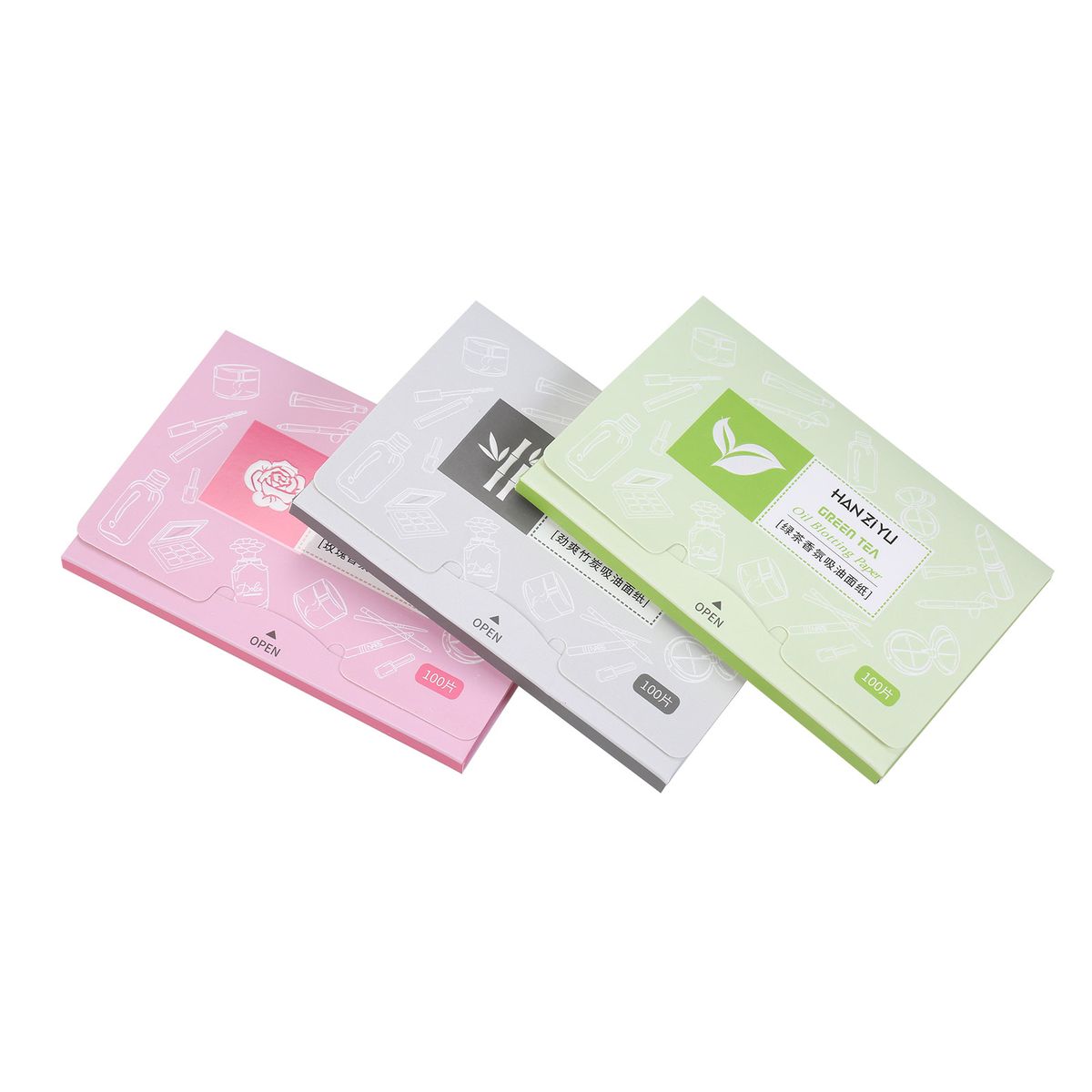 100 Sheets Facial Absorbent Paper Oil Absorbing Sheets Oil