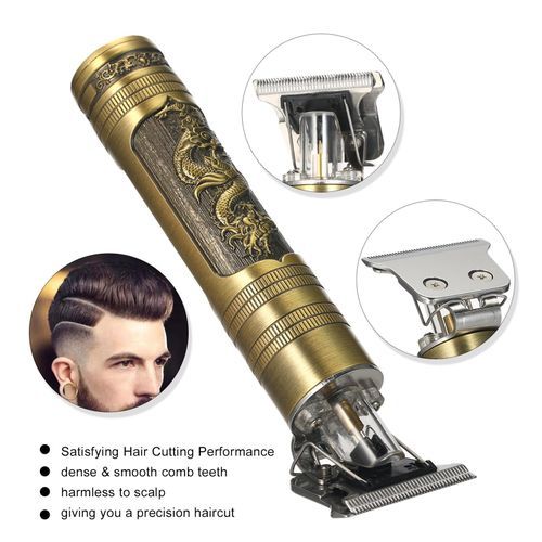Dragon Monster Rechargeable Metal Hair Clipper Gold
