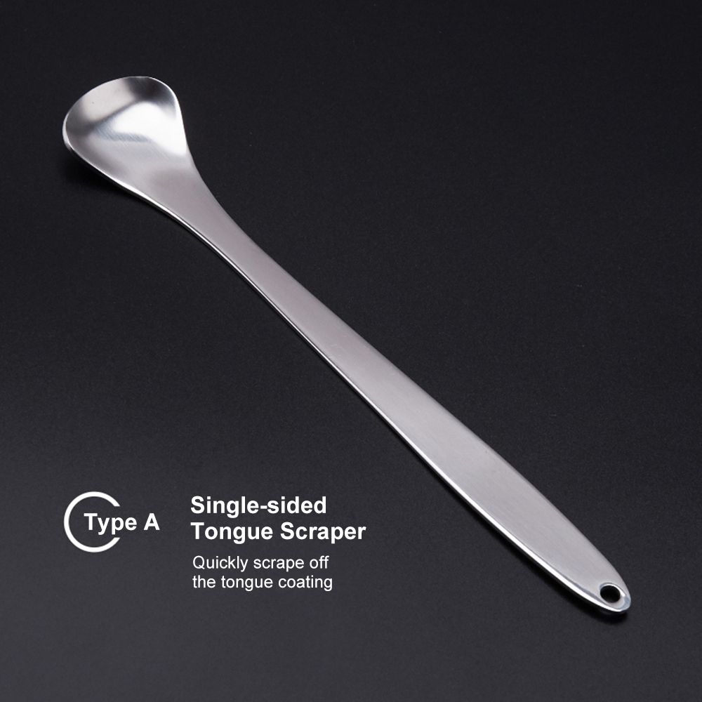 3PCS/Set Tongue Scraper Stainless Steel Oral Tongue Cleaner