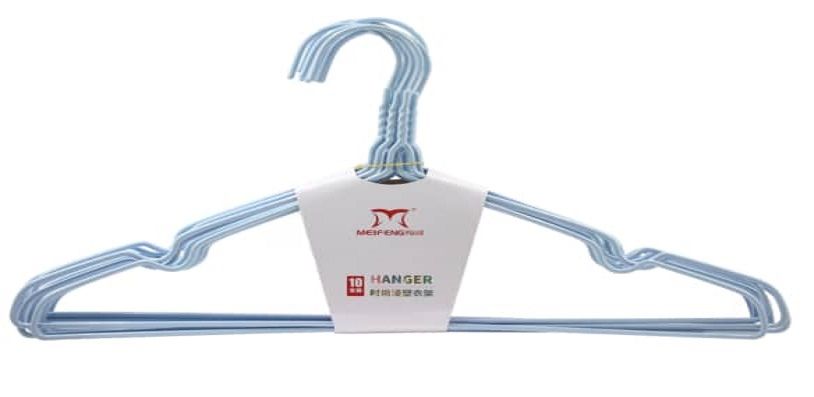 Non Slip Coated Metal Hanger(10PCS) - Blue