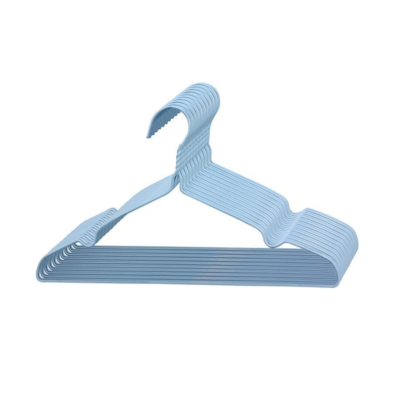 Non Slip Coated Metal Hanger(10PCS) - Blue