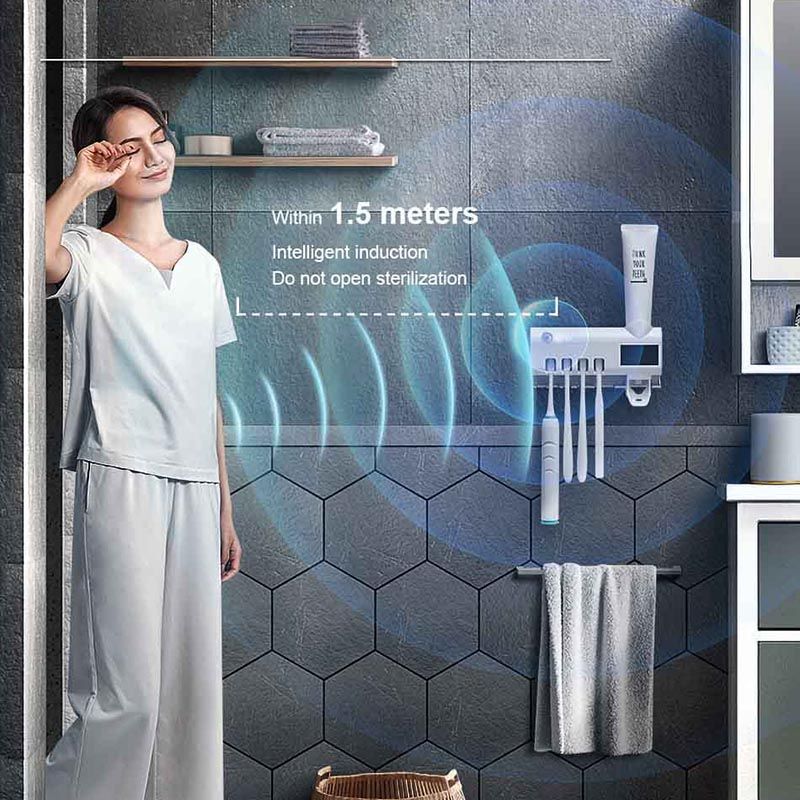 Toothbrush Holders And  Automatic Toothpaste Dispenser