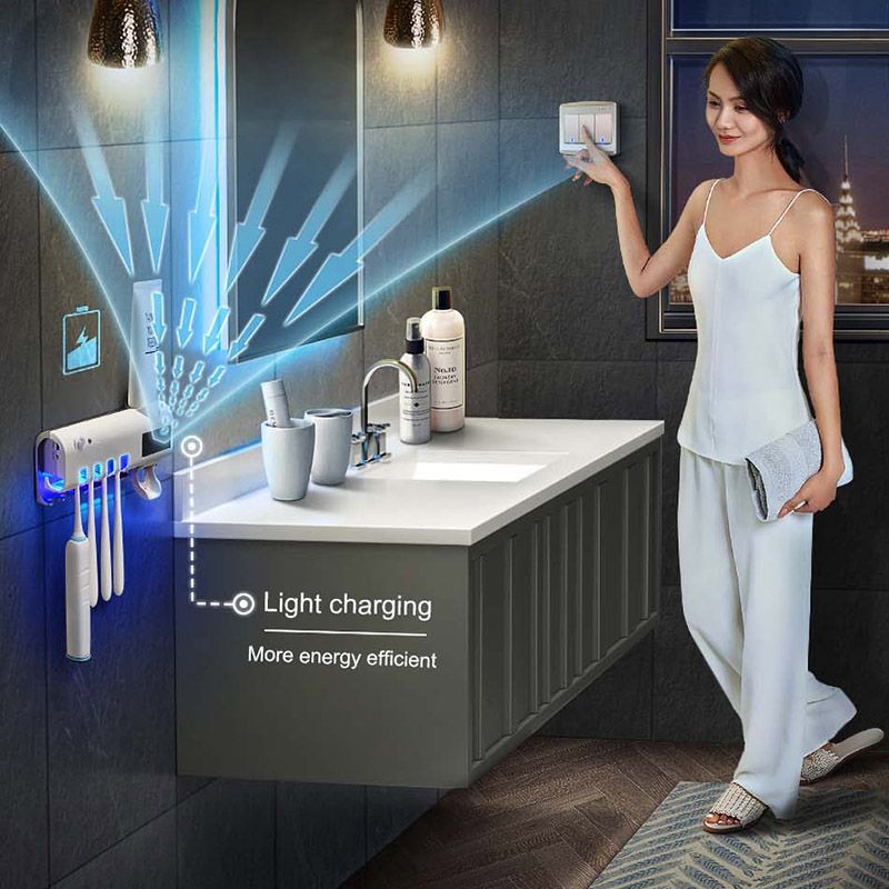 Toothbrush Holders And  Automatic Toothpaste Dispenser