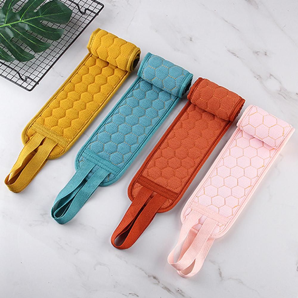 3 PCS Exfoliating Back Scrubber for Shower, Exfoliating Sponge Pad Bath Sponge Body Scrubbers Set Scrubber Strap for Shower Loofah Sponge for Men and Women