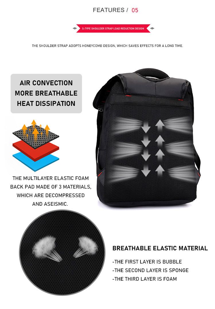 Quality Leisure Fashion Bag Business Laptop Backpack