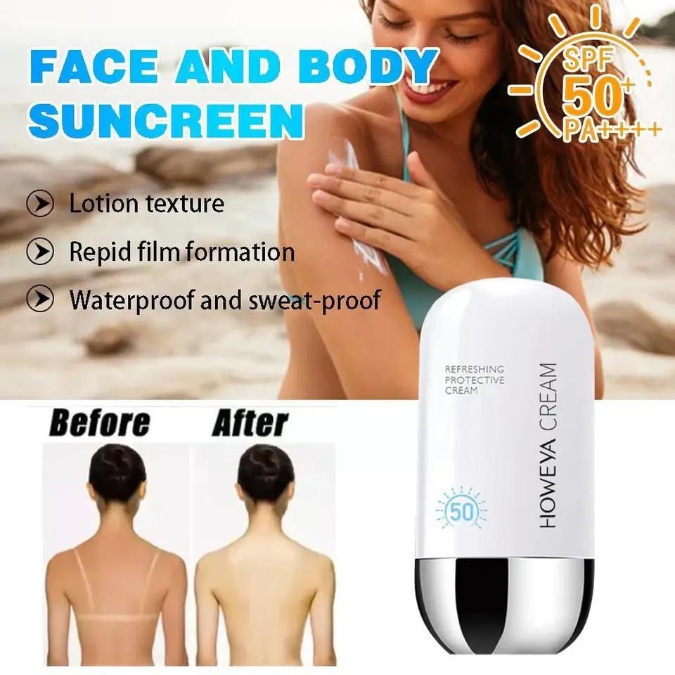 2pcs SPF50+ Gentle Sensitive Skin Mineral Sunscreen Lotion