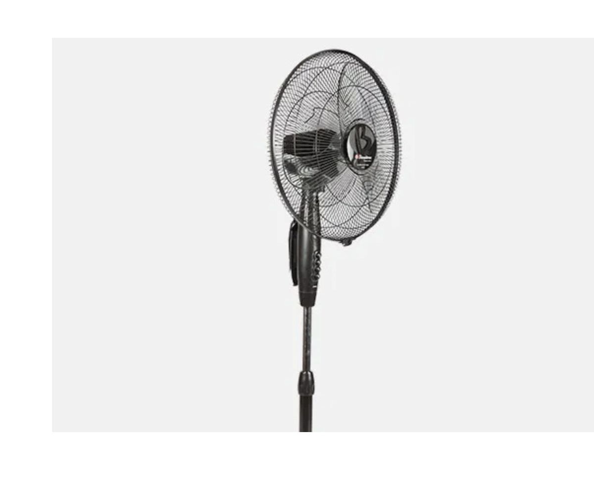 16 Inches Standing Fan (A1691) - Black + 2 Years Warranty