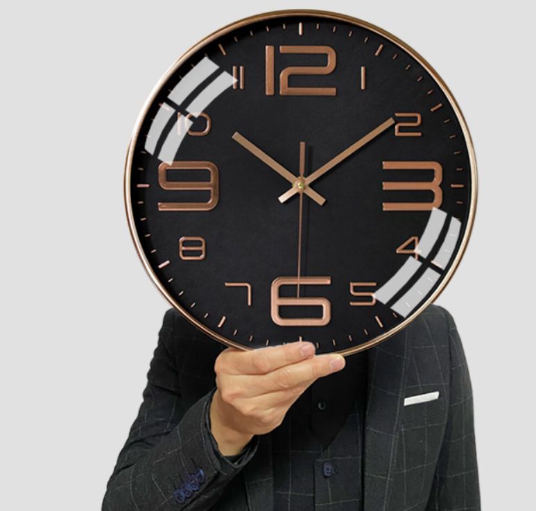 Classy 12 Inch(30cm) Rose Gold Wall Clock