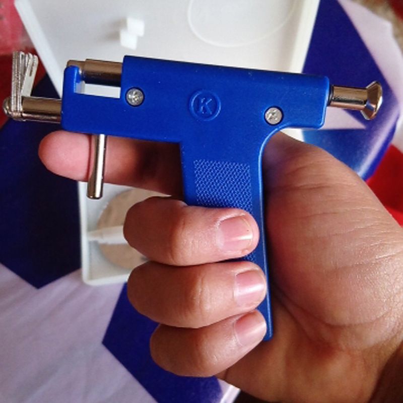 Professional Piercing Gun Set Also For Nose + Gift