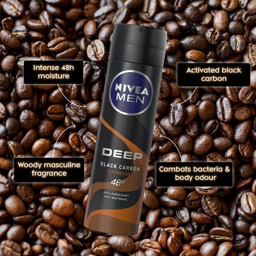 MEN Deep Espresso Deodorant Spray - 200ml (Pack Of 2)