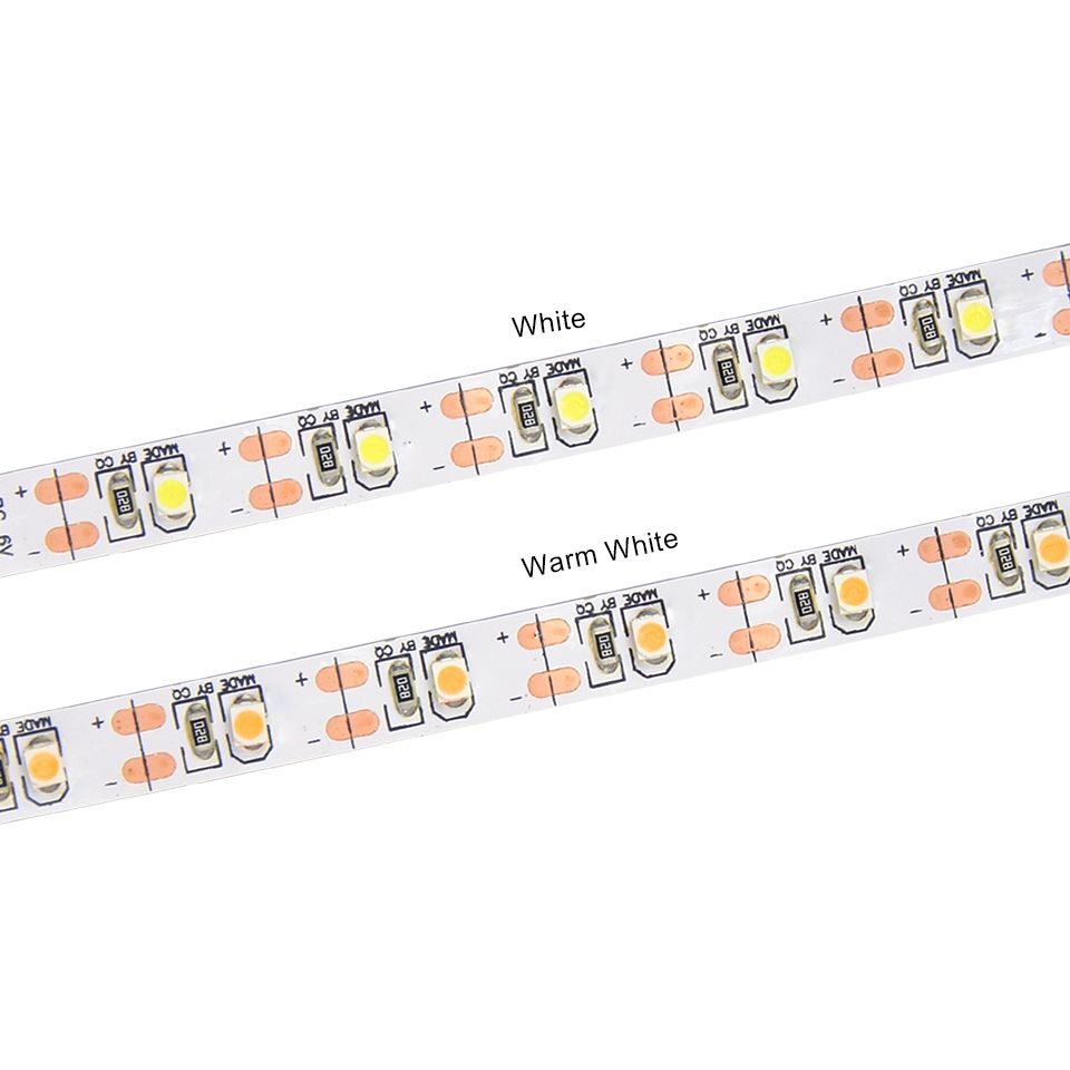 USB Power SMD 3528 Epoxy LED Strip Light Christmas Desk Decor Lamp For TV Background Lighting, Length:50cm(Warm White)
