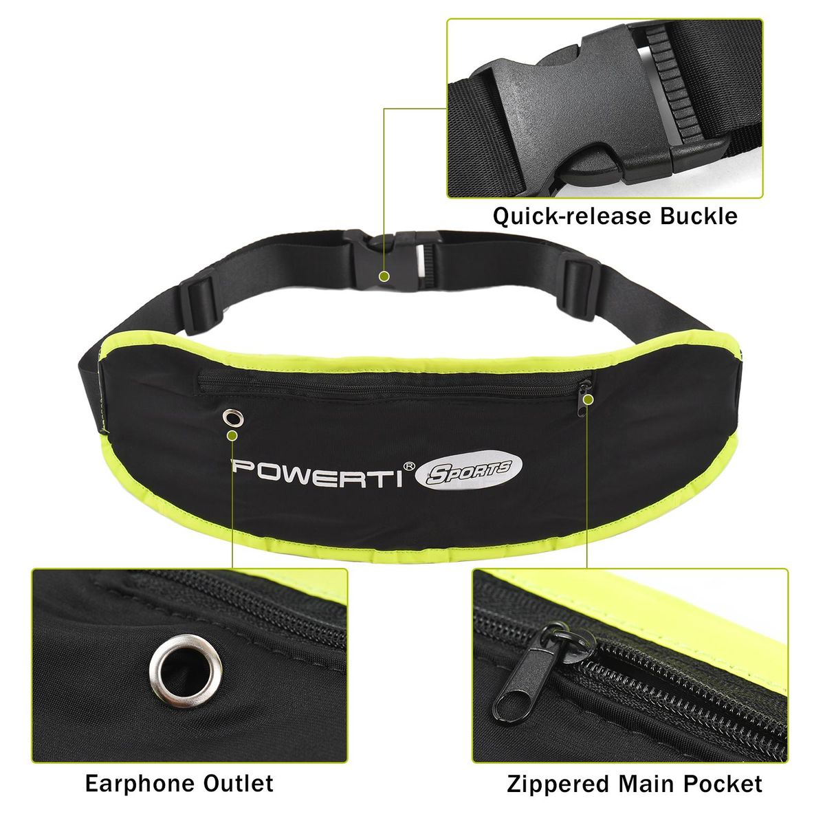 Tennis Ball Band for 5 Tennis Balls Holder Waist Bag Fanny Pack for Running Cycling Walking Jogging