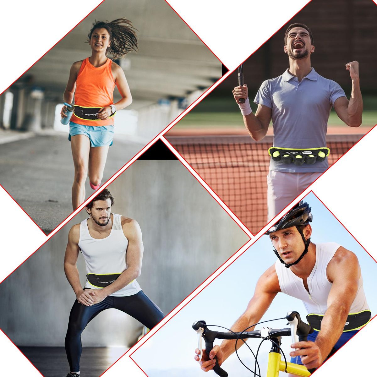Tennis Ball Band for 5 Tennis Balls Holder Waist Bag Fanny Pack for Running Cycling Walking Jogging