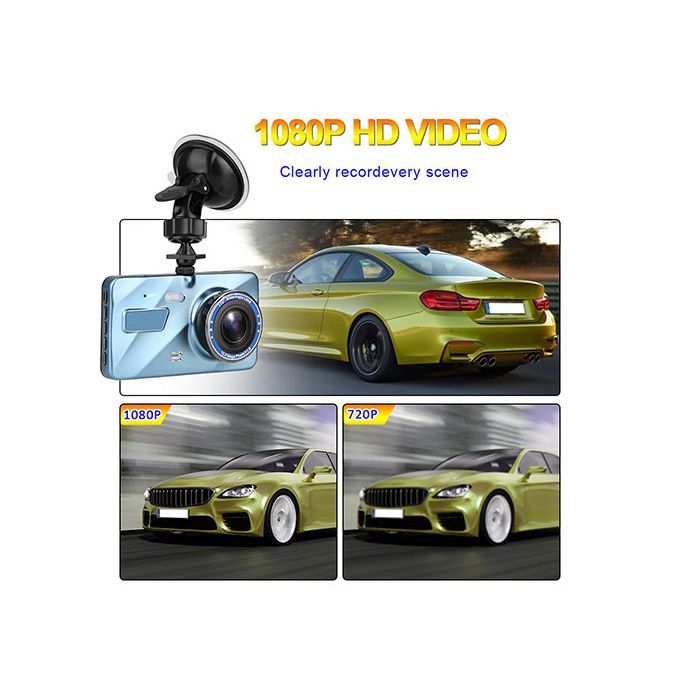 4-inch Touch DVR 2.5D High-definition Dual Camera Driving Recorder