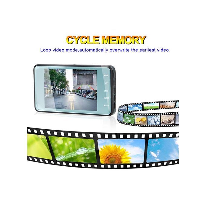 4-inch Touch DVR 2.5D High-definition Dual Camera Driving Recorder
