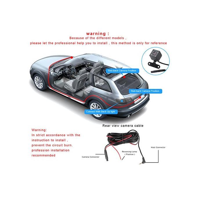 4-inch Touch DVR 2.5D High-definition Dual Camera Driving Recorder