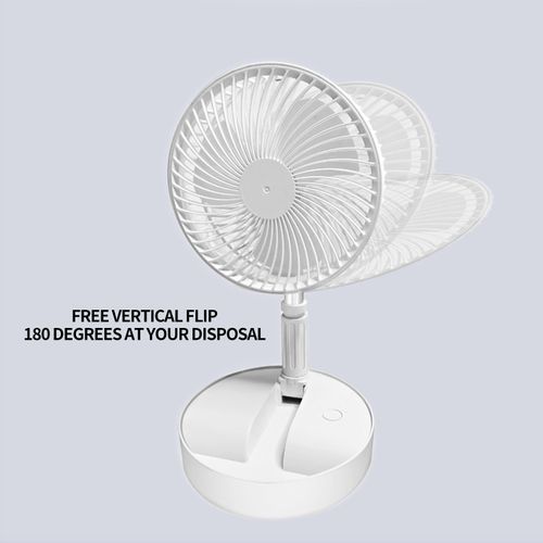 7200MaH Rechargeable  Fan USB Folding Telescopic 7.7 Inch