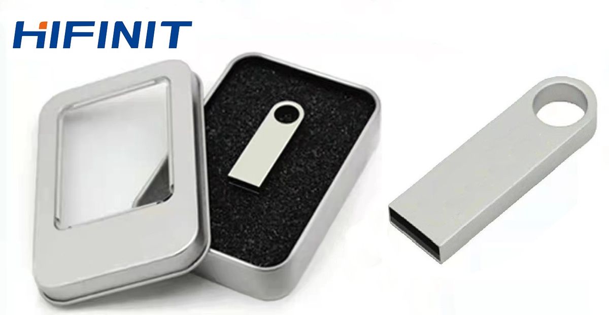 64GB Metal USB Flash Drive - Silvery +Free Key Ring