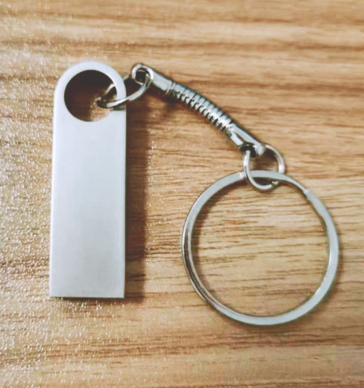 64GB Metal USB Flash Drive - Silvery +Free Key Ring