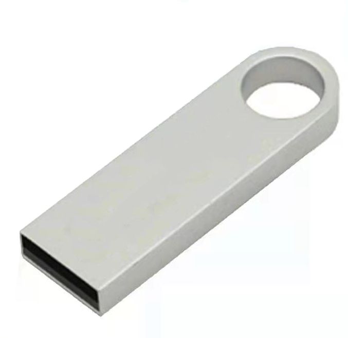 64GB Metal USB Flash Drive - Silvery +Free Key Ring