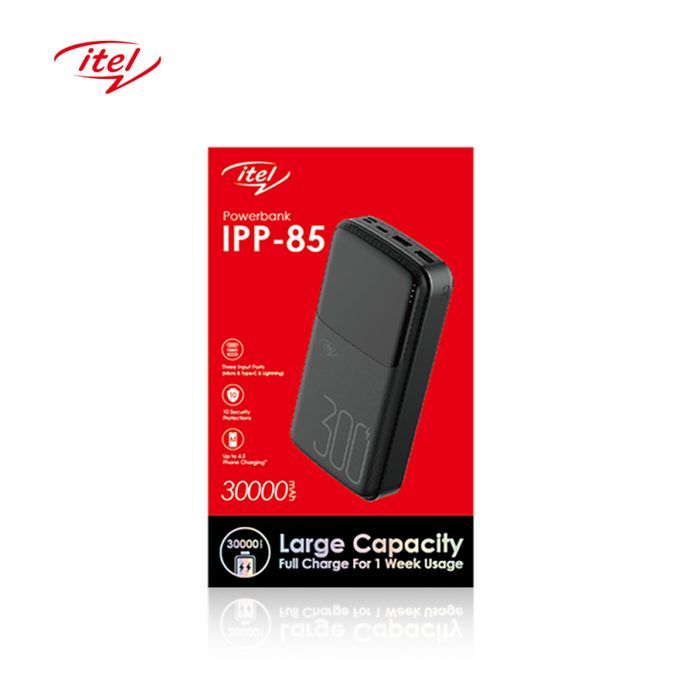 30000mAh Triple Input Fast Charging Power Bank + Fast Type-C Charger