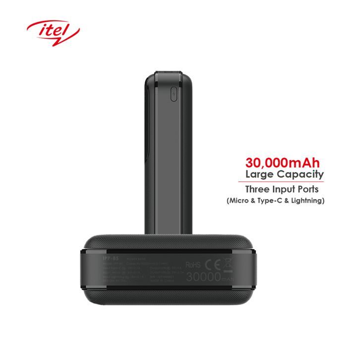 30000mAh Triple Input Fast Charging Power Bank + Fast Type-C Charger
