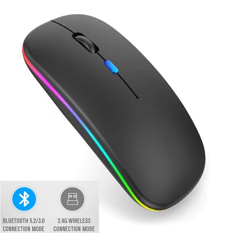 Bluetooth Charging Mouse 2.4G Wireless Mouse Light