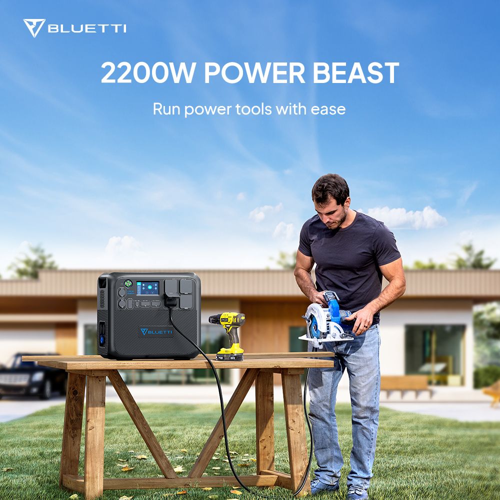 AC200MAX 2048Wh/2200W LiFePO4 Solar Generator
