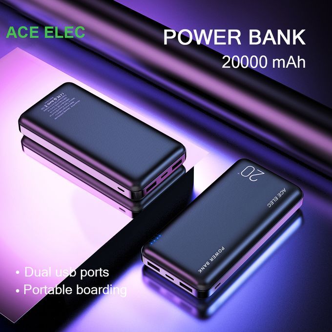Power Banks 20000 MAh Utra Slim Portable Fast Charger (ACE ELEC)
