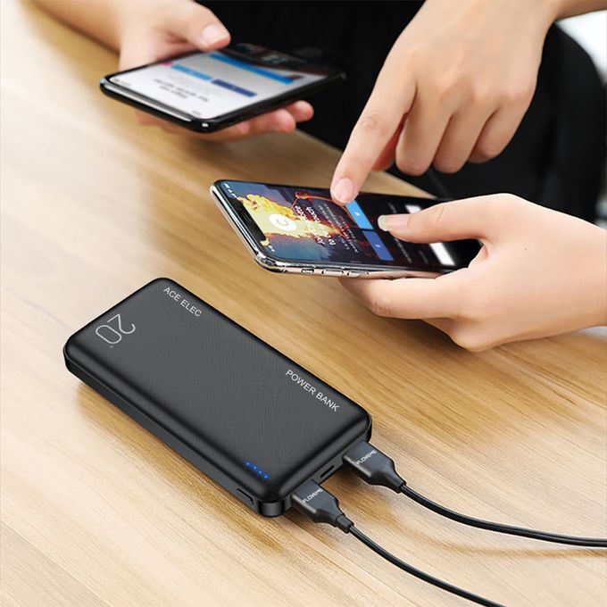 Power Banks 20000 MAh Utra Slim Portable Fast Charger (ACE ELEC)